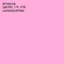 #FDAEDA - Lavender Pink Color Image